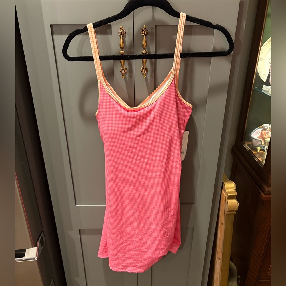 Altar'd State Pink & Cream Gingham Mini Dress - Picture 3 of 5